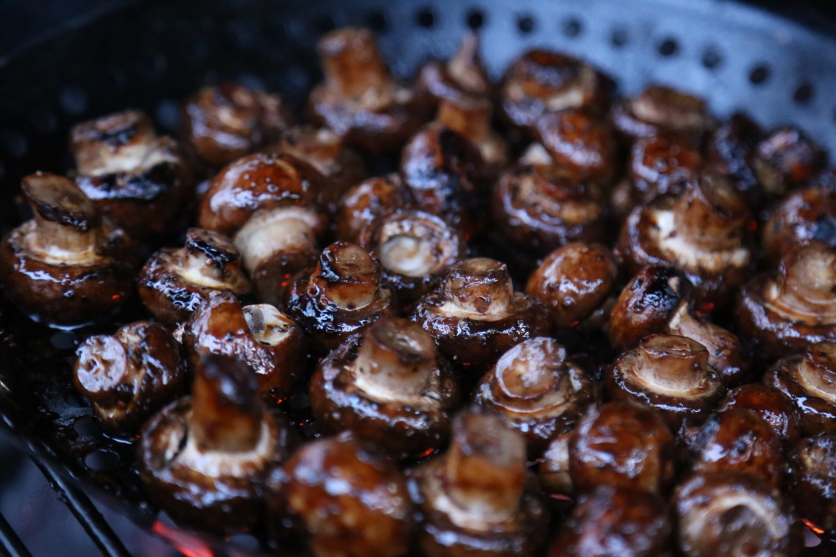 Grilled Marinated Mushrooms