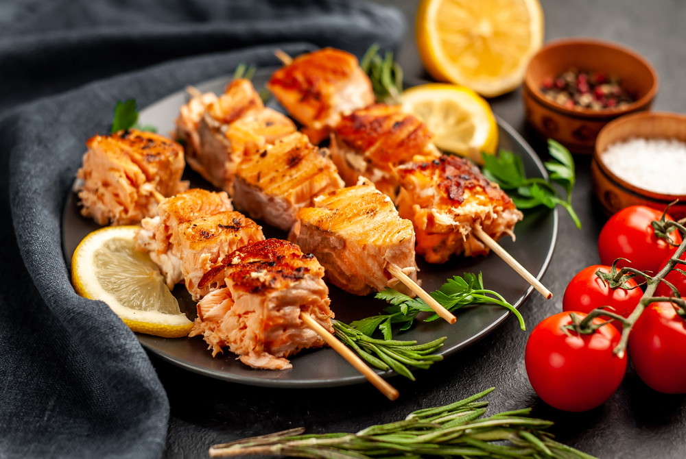 Salmon Kebab