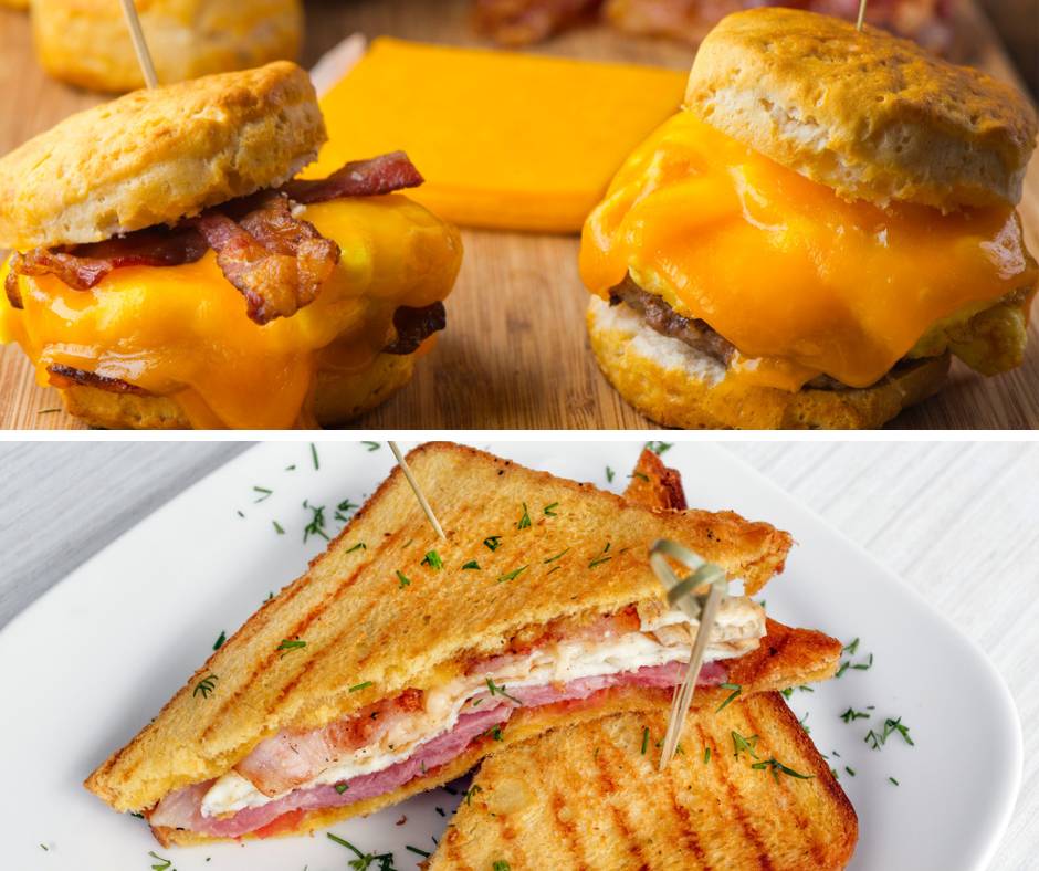 Canadian Bacon Muffin Sandwiches and All-in-one Toast