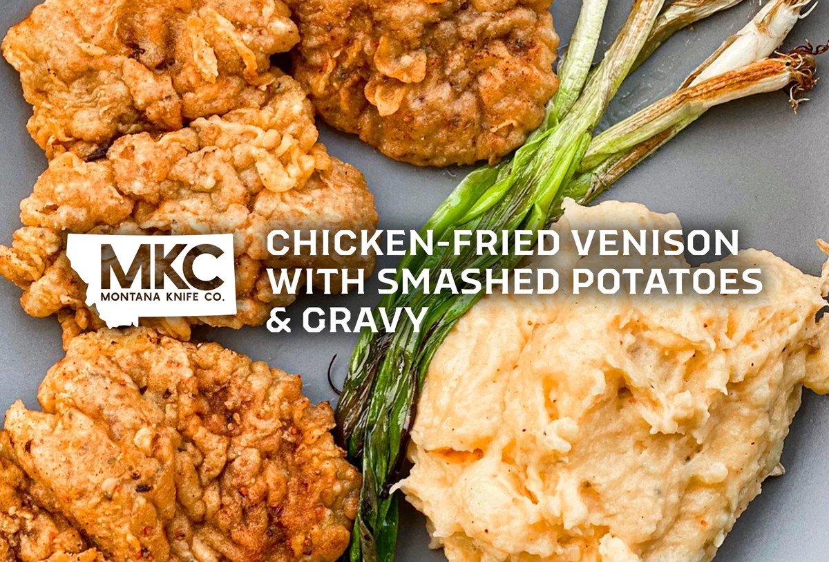 Chicken-Fried Venison With Smashed Potatoes and Gravy