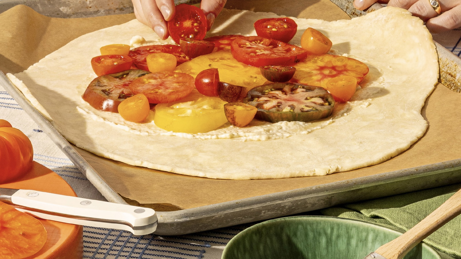 Image of Spice-Dusted Heirloom Tomato Galette