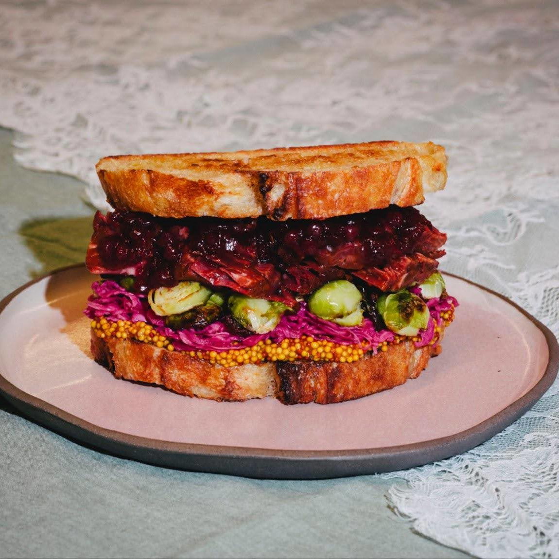 Sandwich Leftover Rare Roast Beef Vegan Christmas Leftovers