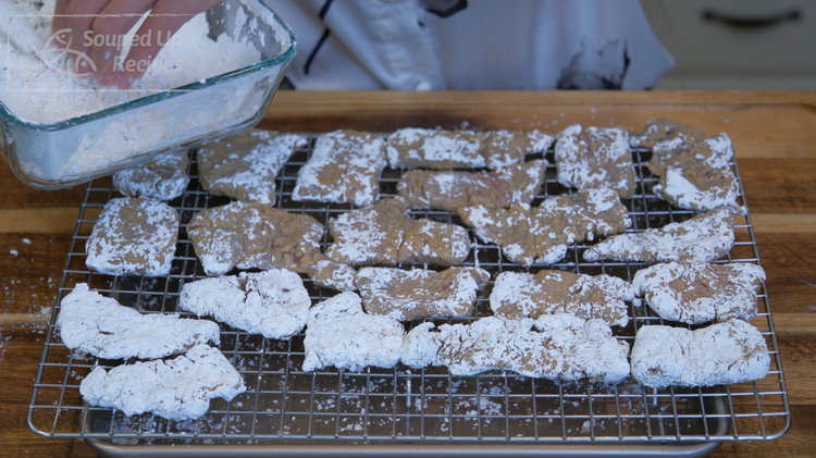 Image of Can you use all-purpose flour? The answer is yes, but all-purpose flour contains gluten, which makes the crispy coating soften fast. If you do so, please serve and enjoy the beef quickly before you lose the crispiness.
