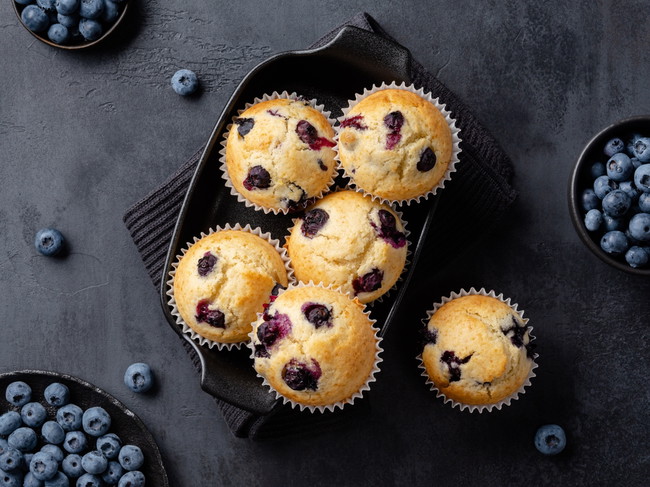 Quick And Easy Blueberry Muffins