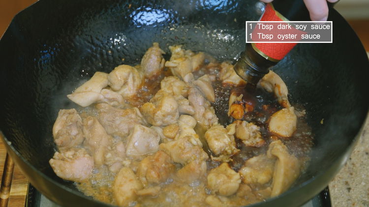 Image of Add the marinated chicken and spread it out. Let it...