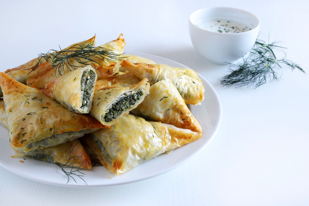 Crispy Filo Artichoke Triangles