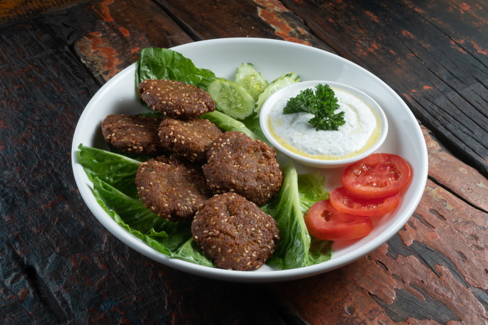 Five-ingredient Falafel With Garlic-yoghurt Sauce