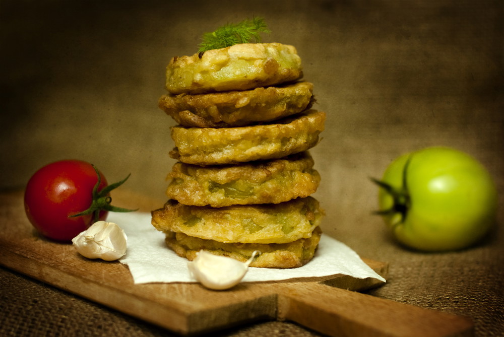 Green Tomato Stacks