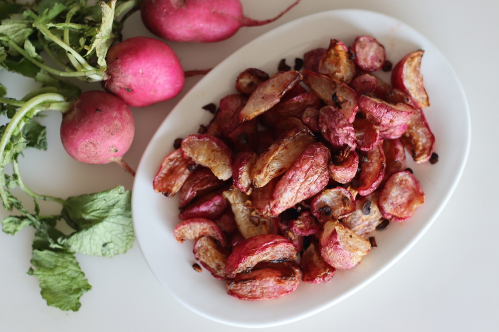Air Fried Radishes