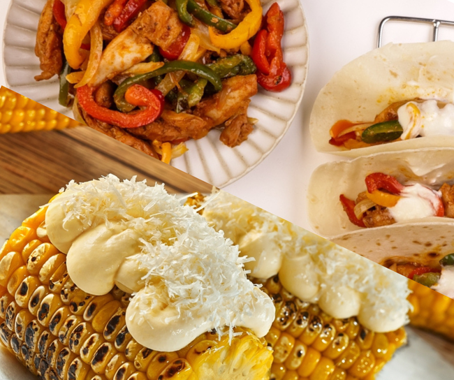 Chicken Fajitas With Street Corn