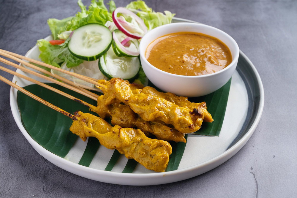 Chicken Strips with Satay Sauce