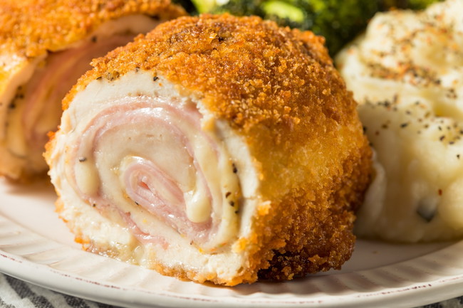 Pretzel Chicken Cordon Bleu