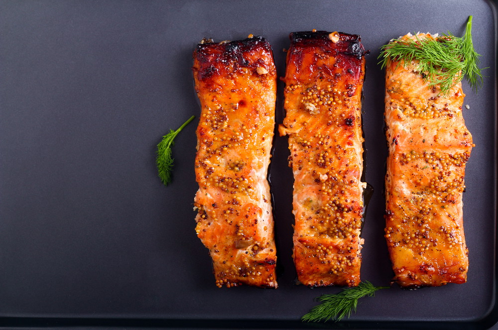 Orange-mustard Glazed Salmon