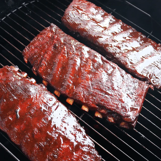 St. Louis ribs on the grill