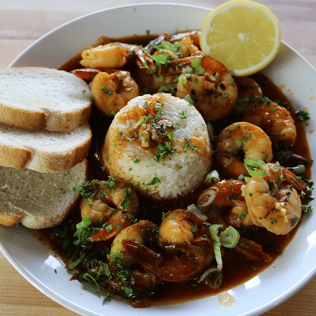New Orleans style bbq shrimp