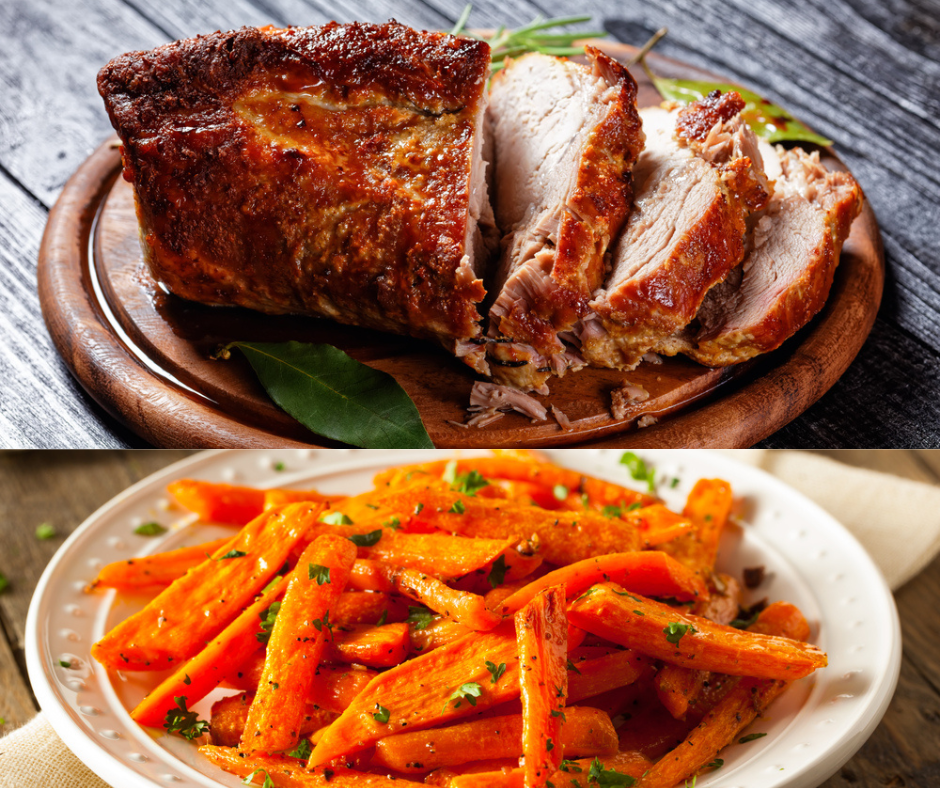 Jerk-rubbed Pork Loin With Carrots And Sage