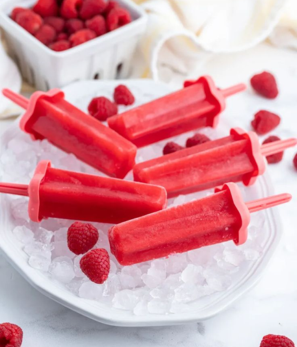 Raspberry Jam Ice Blocks