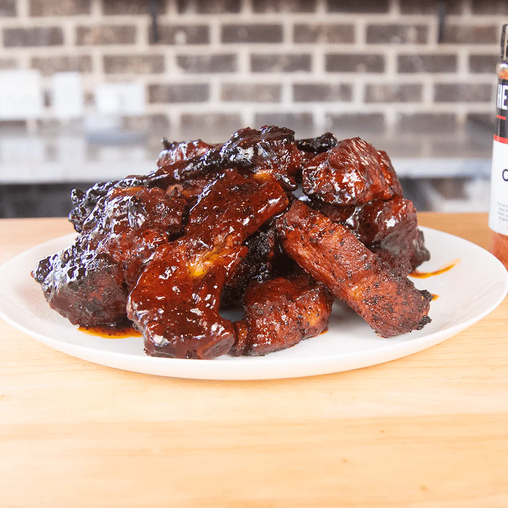 Hot Cherry Buffalo Ribs on the Goldens' Cast Iron | Heath Riles BBQ