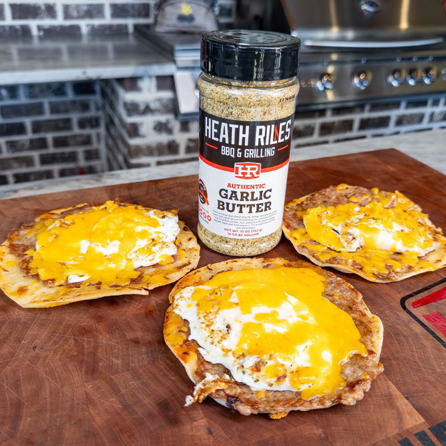 Smashed sausage breakfast tacos