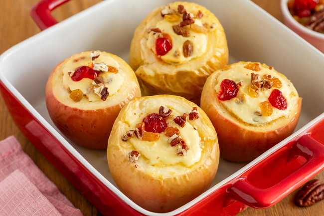 Pecan and Cherry Stuffed Apples