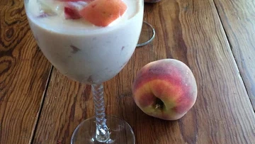 Image of Ashitaba-Peach Parfait