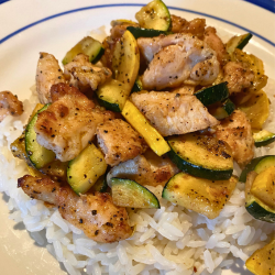 Easy One-Pan Moroccan Chicken and Zucchini