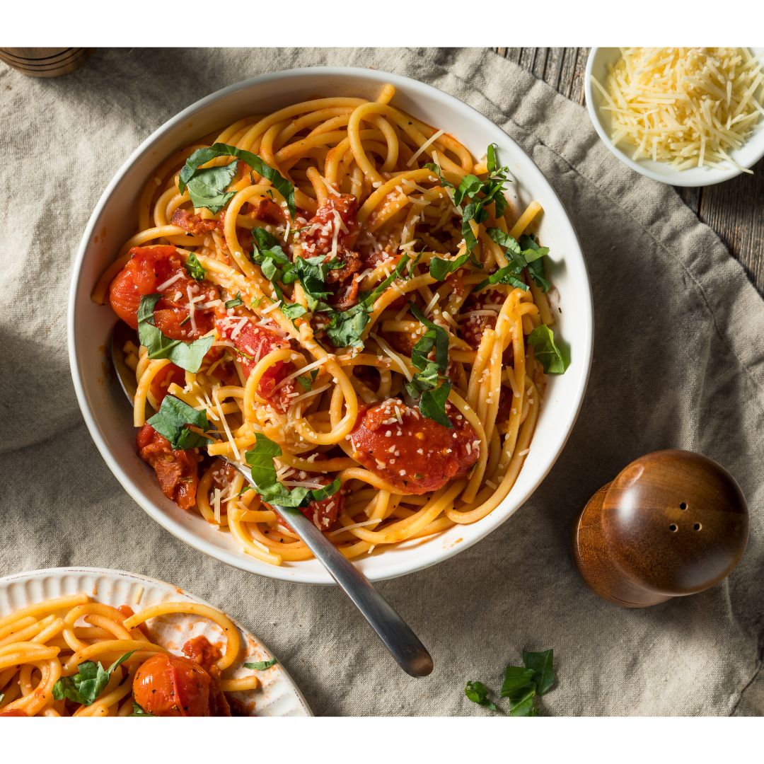 Anchovy Boosted Tomato Pasta