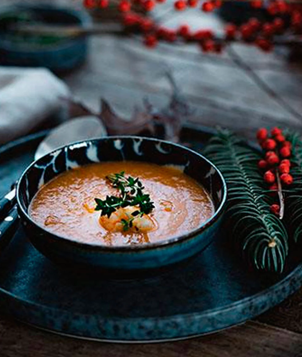 Seafood cream soup