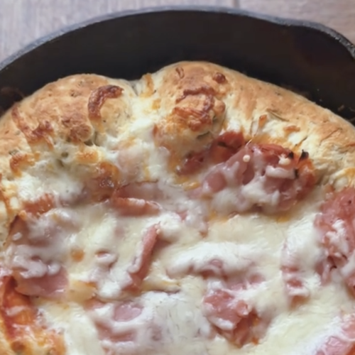 Image of Deep Dish Stuffed Crust Homemade Pizza