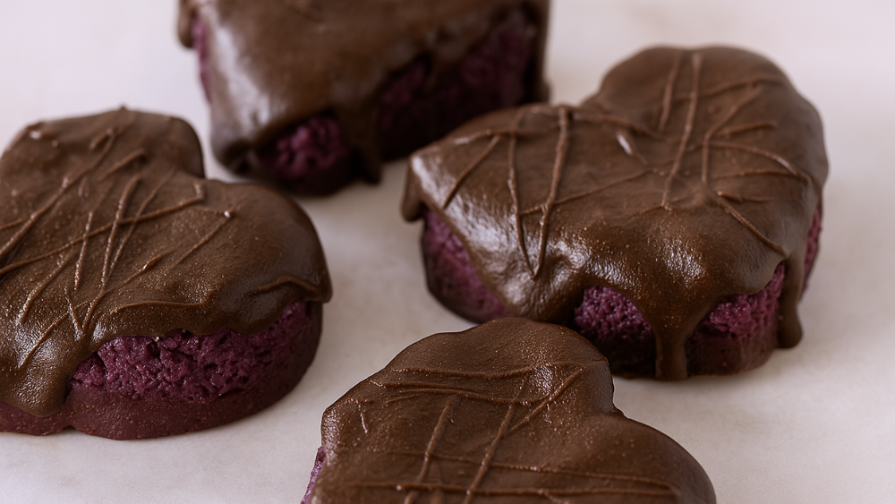 Image of Cherry-Ripe Brownie Bites