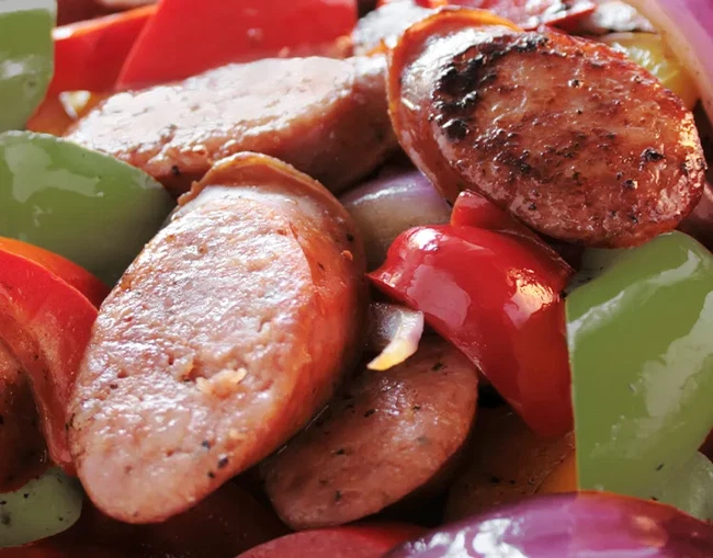 Image of Polish Kielbasa with Peppers & Onions
