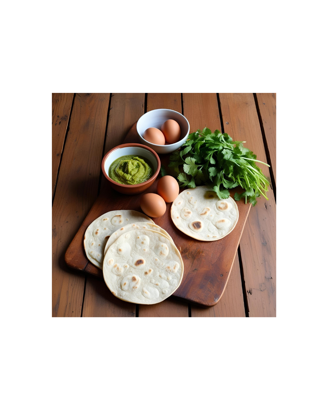 Chorizo Potato Omelet with Salsa Verde