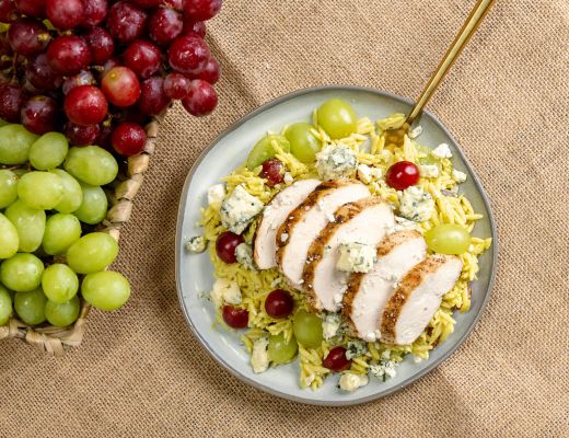 Image of Grilled Chicken, Grape and Orzo Salad