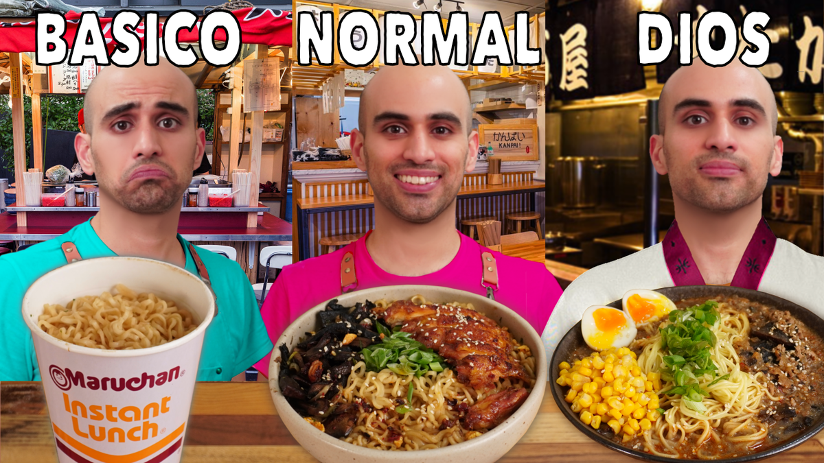 3 Niveles de RAMEN instantaneo