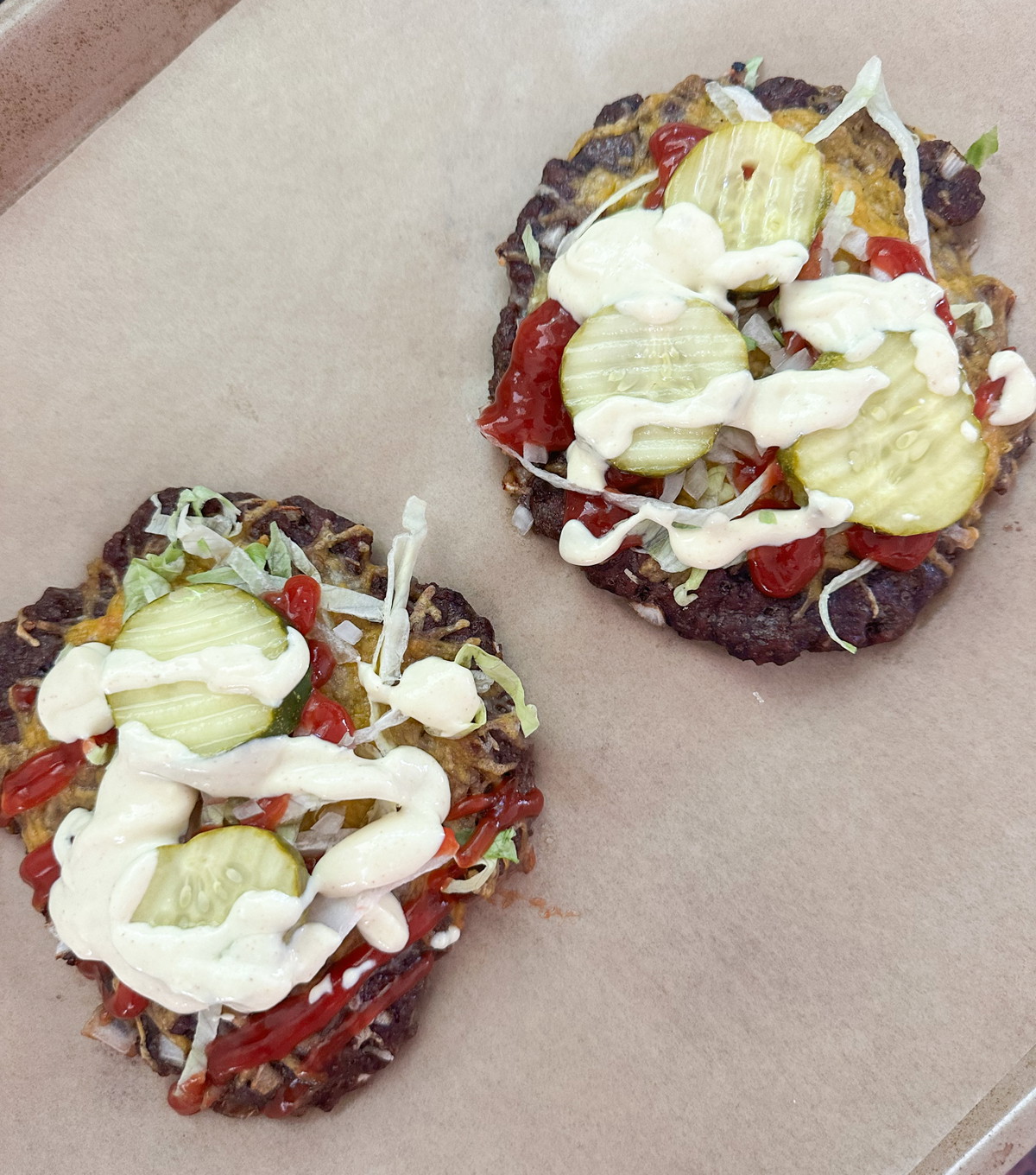 Burger Crust Protein Pizza