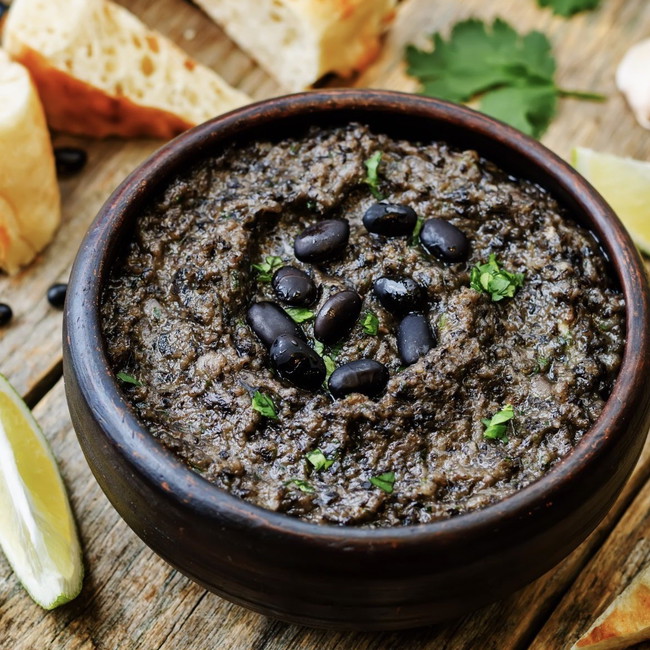 Image of smoky black bean hummus