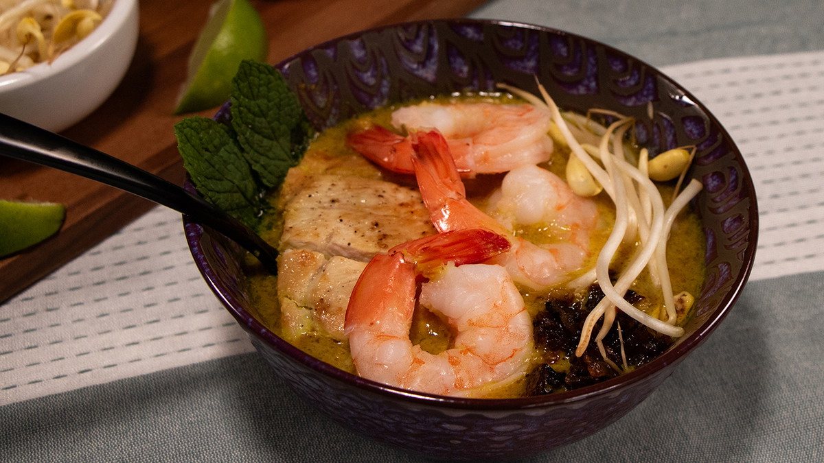 Decadent Chicken and Shrimp Laksa