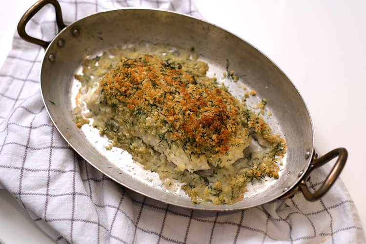 Image of Cook for 14 to 17 minutes until the fish is done and the panko has turned golden brown. Exact cooking time will vary between ovens and the thickness of fillet.  Be mindful that you do not burn the panko as...
