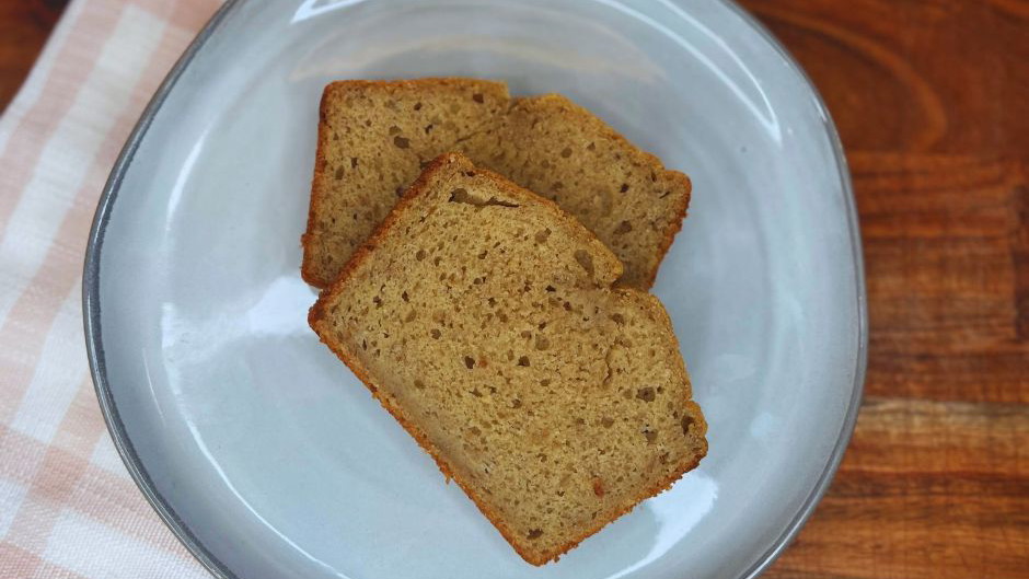 Banana Bread, sliced.