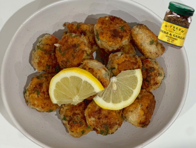 Herb and Garlic Chicken Meatballs