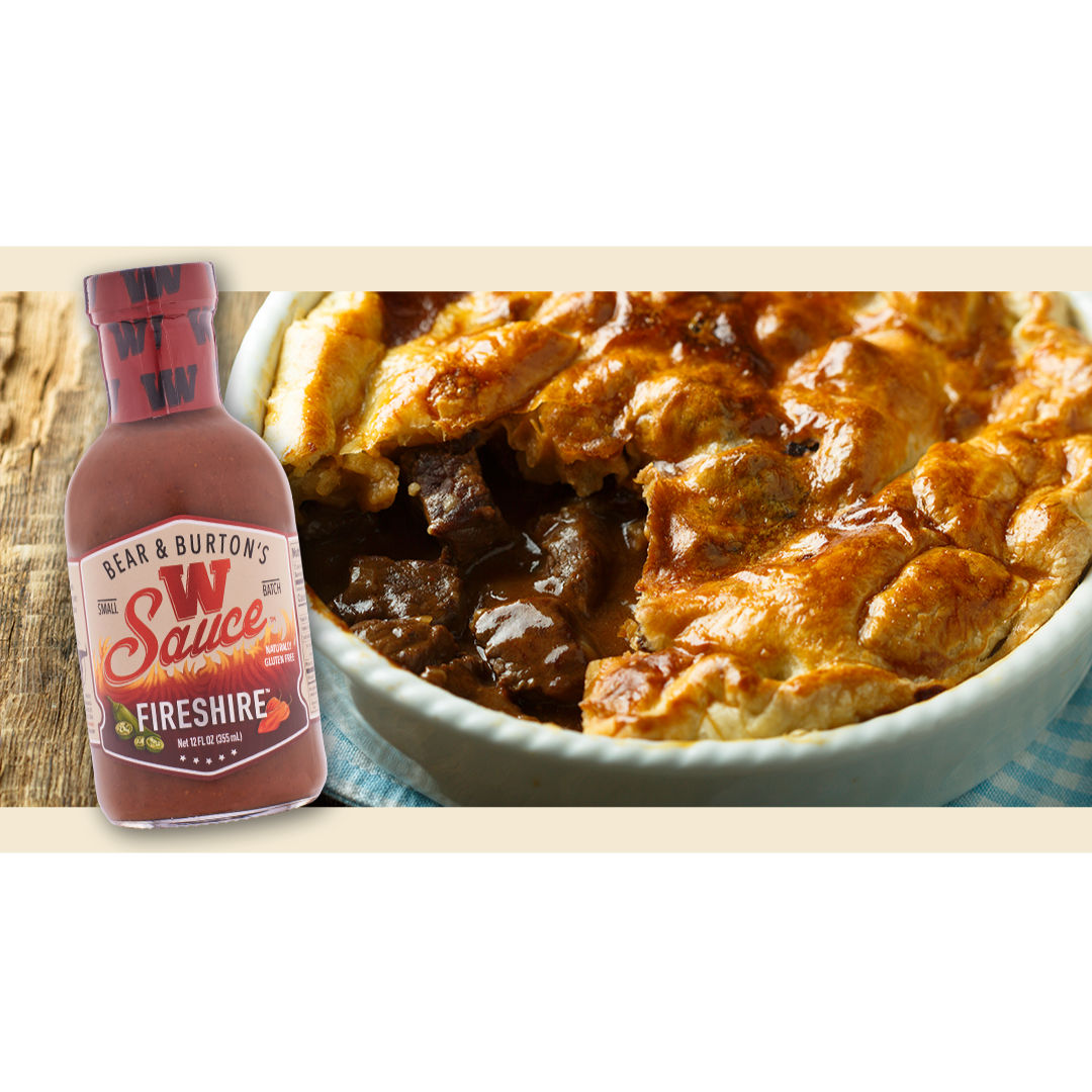Bear & Burton's Fireshire Steak & Ale Pie