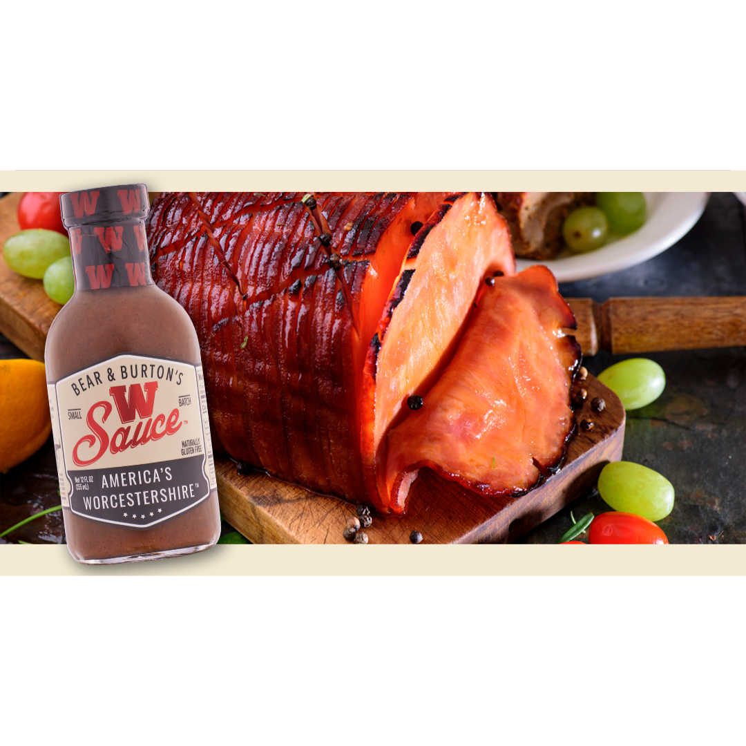 Bear & Burton's W Sauce Honey-Glazed Ham