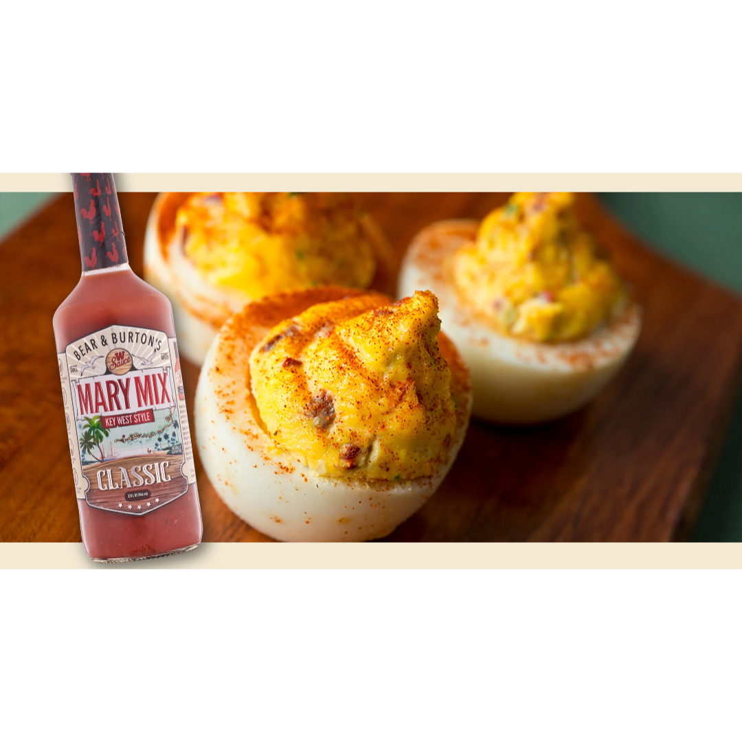 Bear & Burton's Mary Mix Deviled Eggs with a Kick