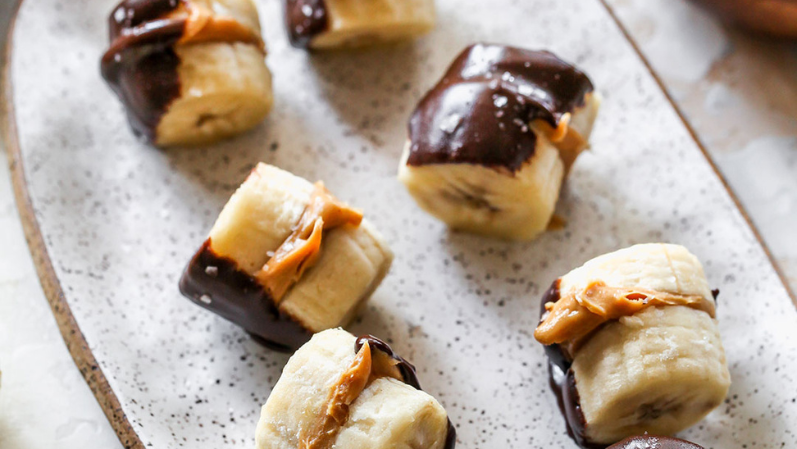 Image of Chocolate Peanut Butter Banana Bites