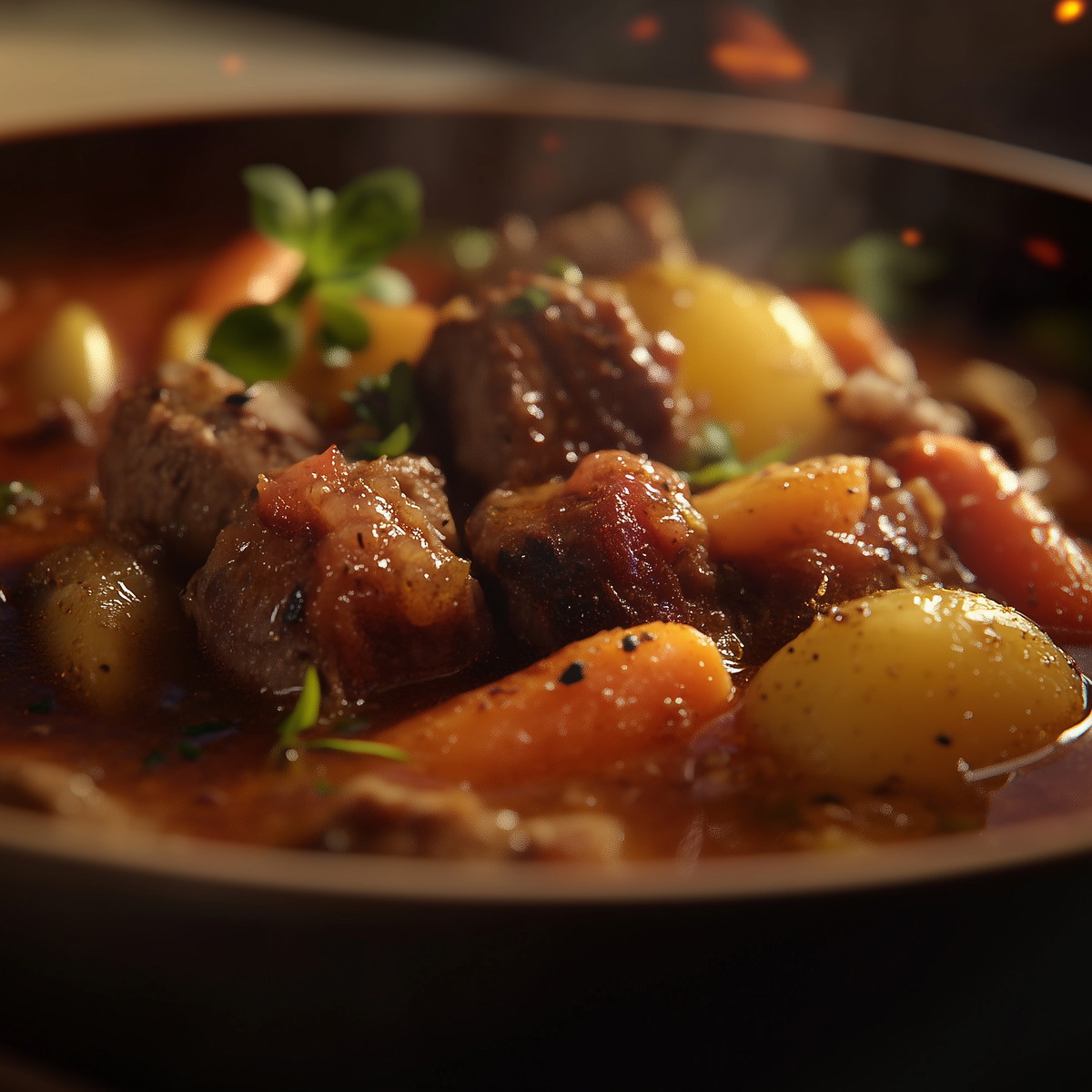 Kuwaiti Teshreeb - Lamb and Vegetable Stew with Bread Soaked in Broth
