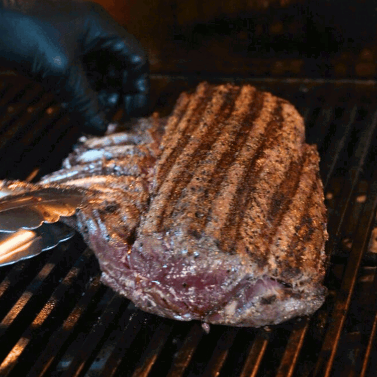 Image of To cook the venison: Sear the meat on high heat, for about 90 seconds per side. 