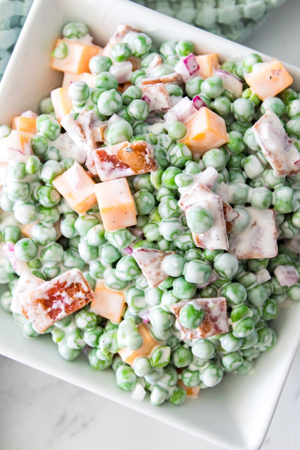Creamy Bacon Pea Salad