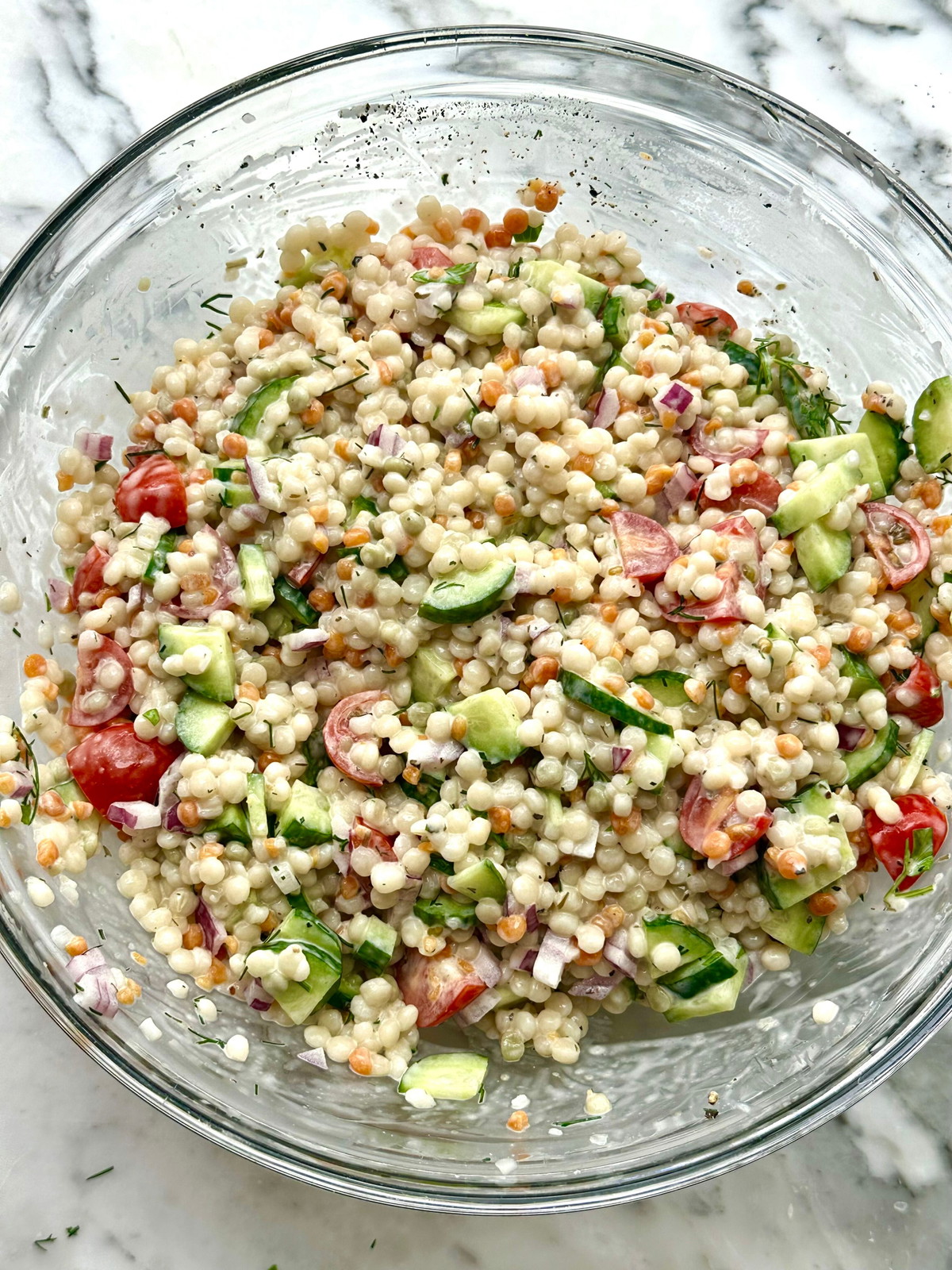 Herby Ranch Pearl Couscous Salad