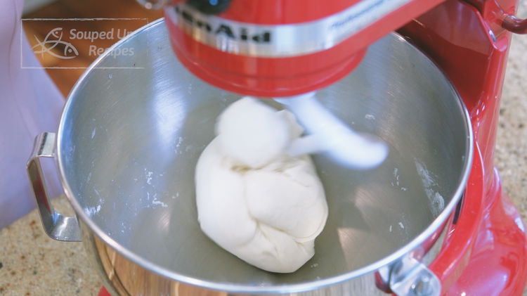 Image of Use the hook attachment and let the stand mixer run...