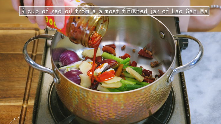 Image of Drain the dried red chilies and Sichuan peppercorns thoroughly and...